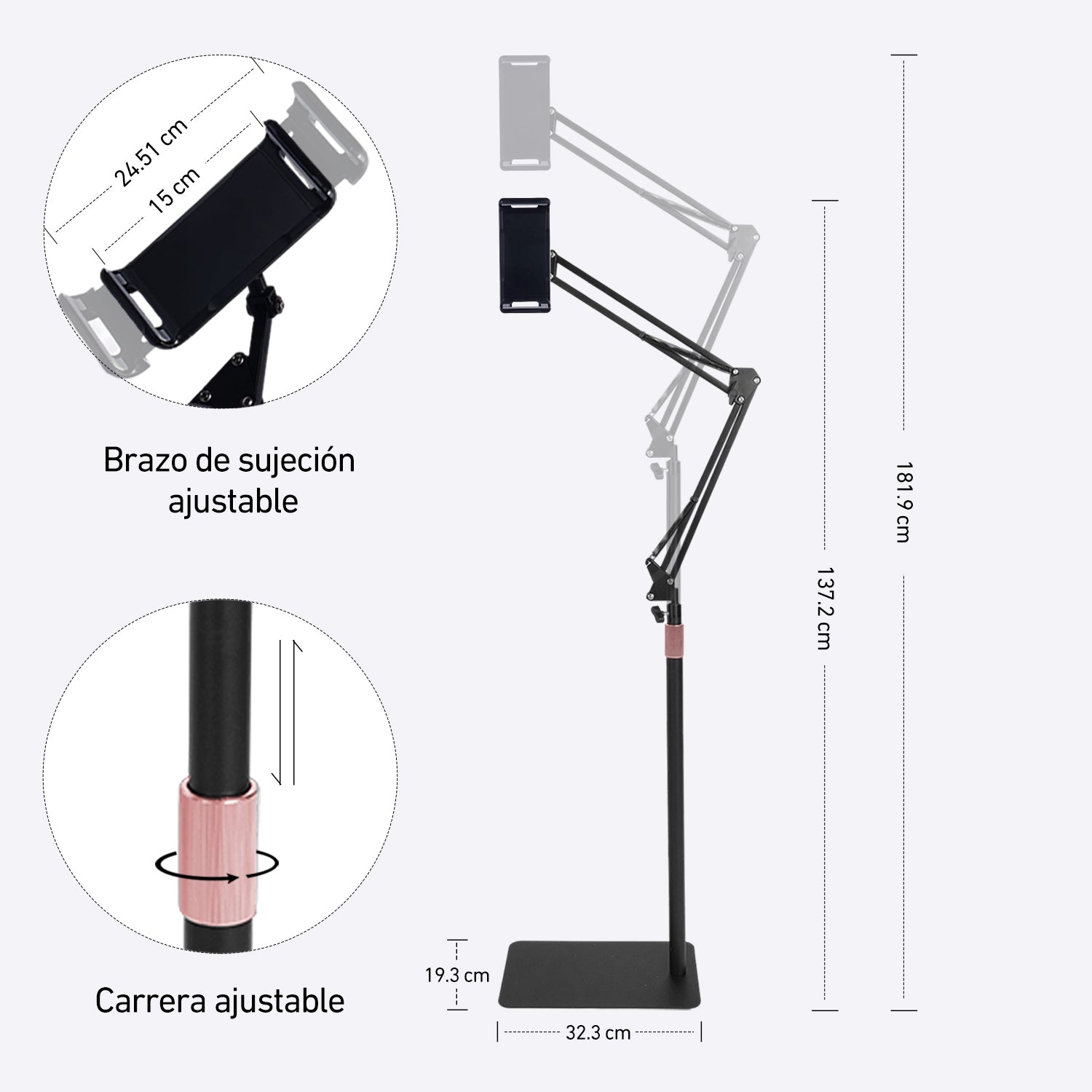 DeerRun® Soporte para teléfono móvil para caminar en cintas de correr