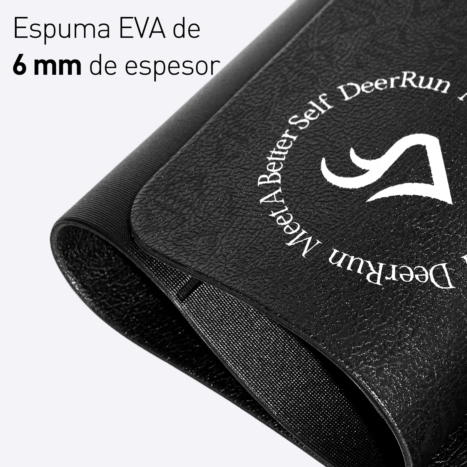 DeerRun® Glory-Signature-Matte aus 6 mm PVC, faltbare Laufbandmatte mit höherer Dichte