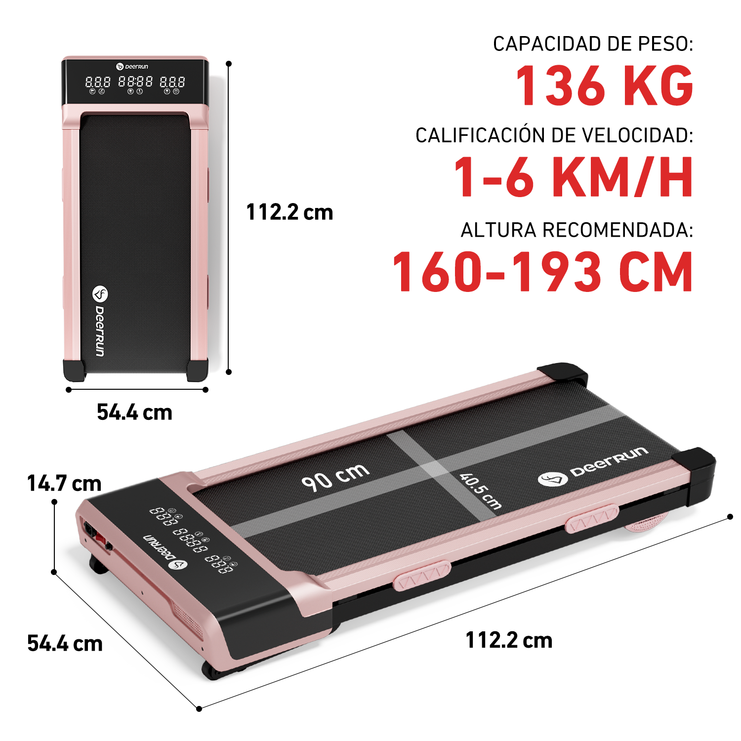 DeerRun Z10 Smart-Walk-Cinta de correr con inclinación automática del 12% y control remoto