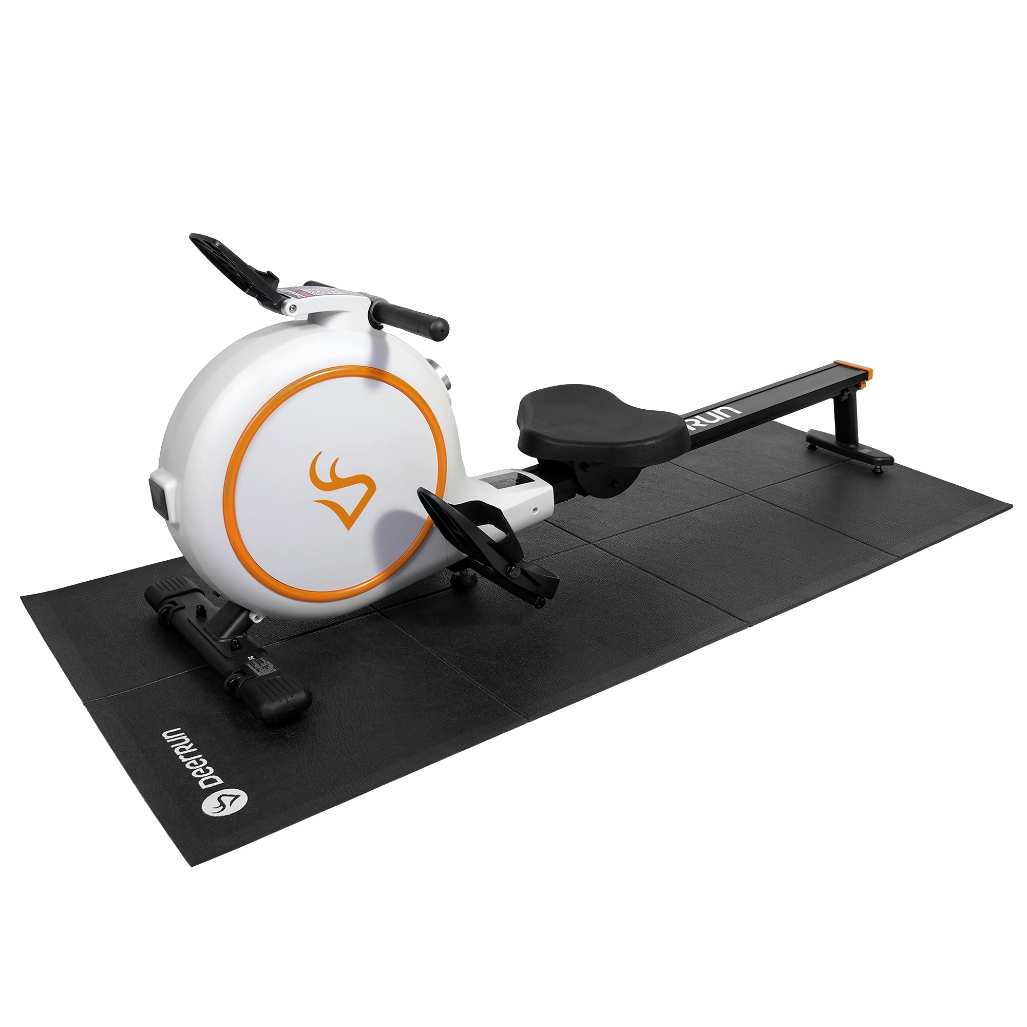 DeerRun RW600 Smart-Máquina de remo con resistencia magnética ajustable de 32 niveles y riel deslizante largo y PitPat APP