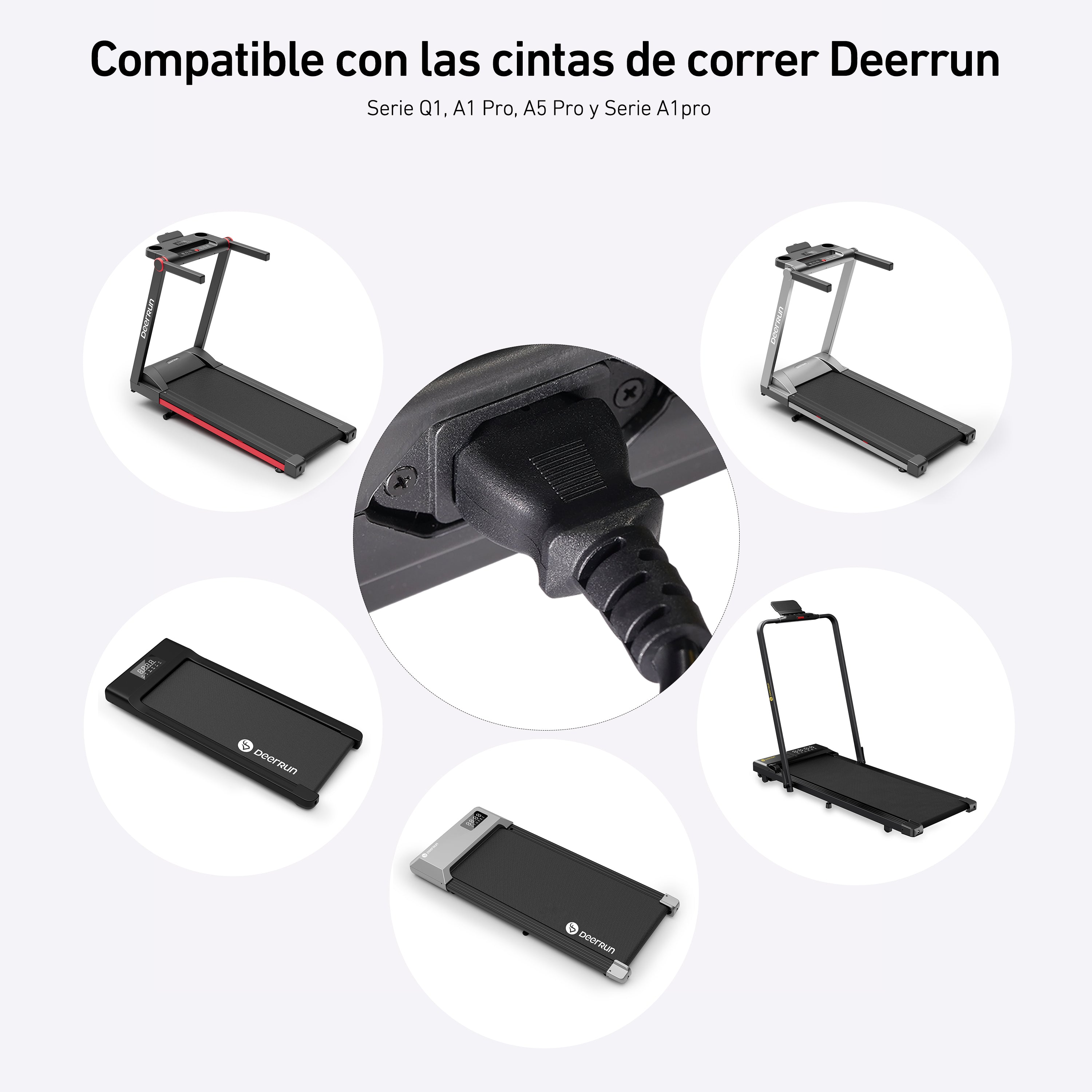 DeerRun® Cables de extensión para cintas de correr