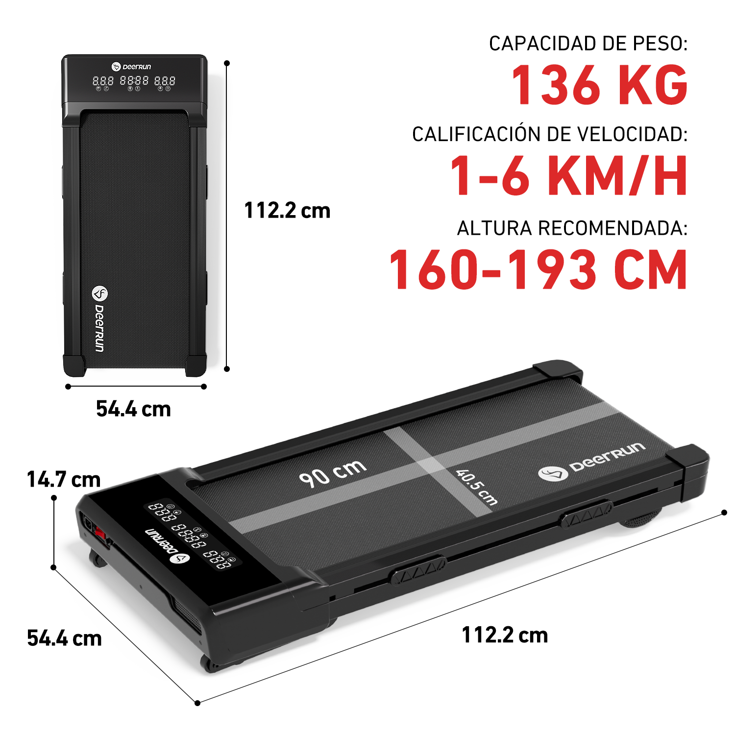 DeerRun Z10 Smart-Walk-Cinta de correr con inclinación automática del 12% y control remoto