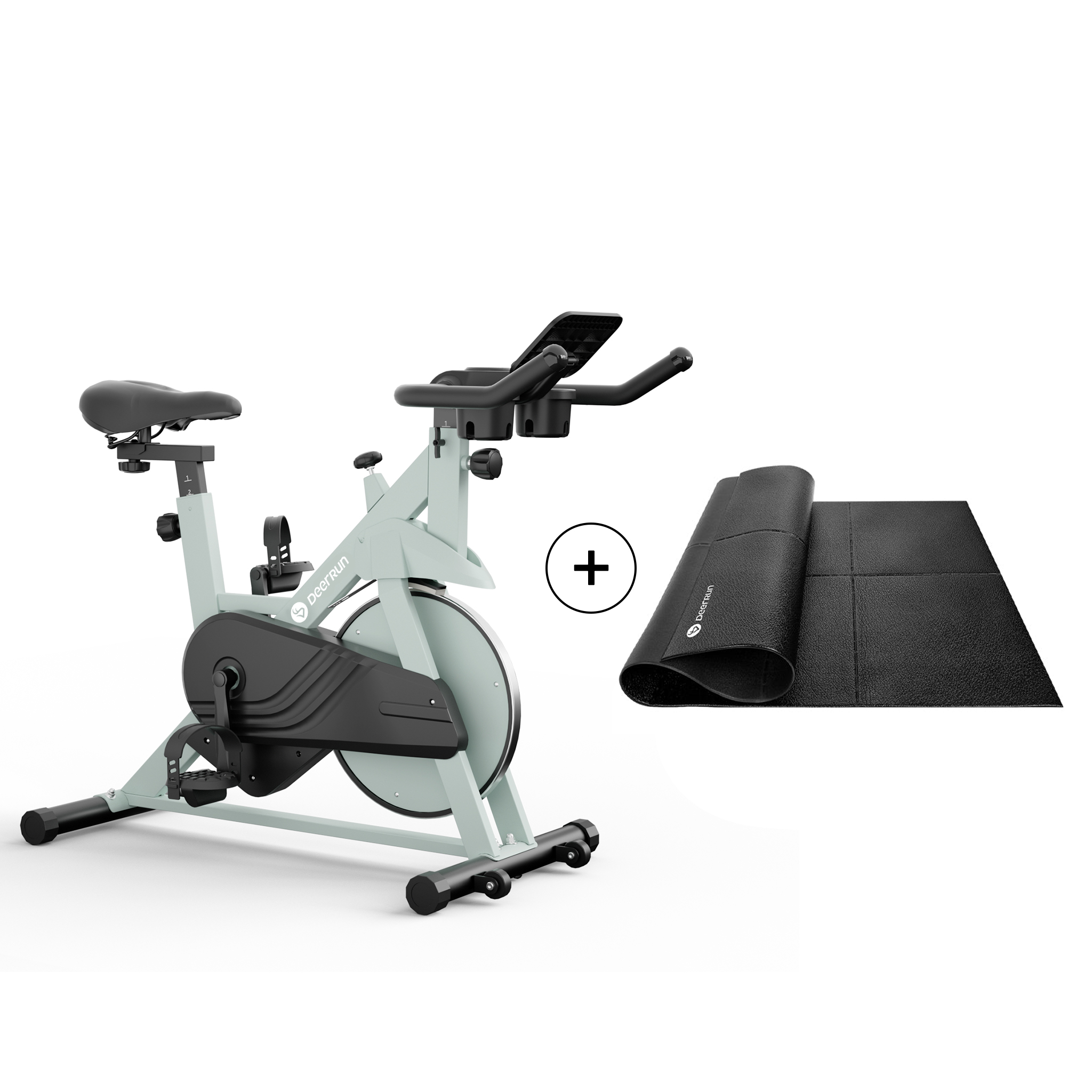 DeerRun S500 Indoor-Bicicleta inteligente con resistencia magnética ajustable, cinturón silencioso y PitPat-App