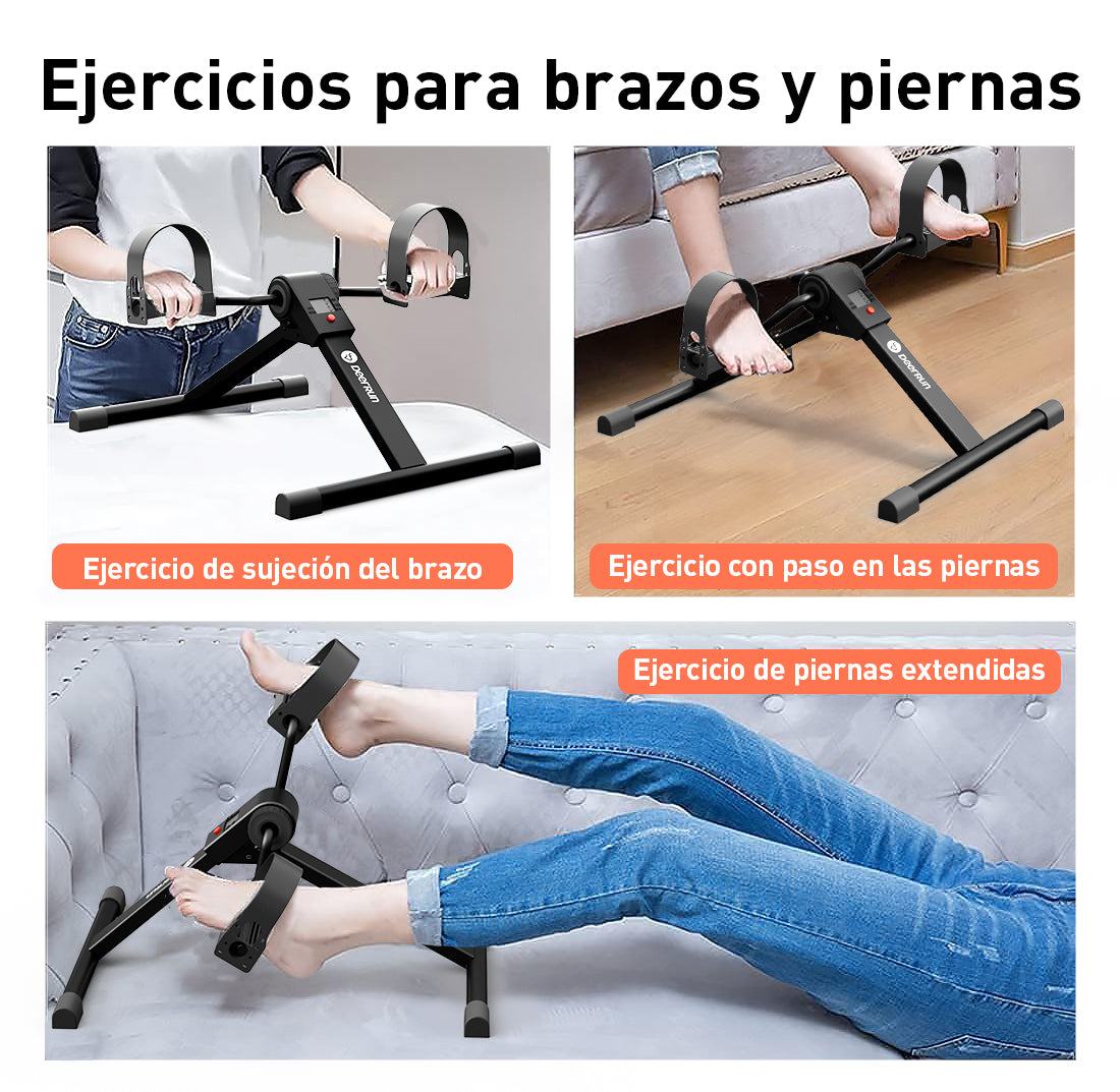 DeerRun® Bicicleta debajo de la mesa para terapia de brazos, piernas o quema de calorías