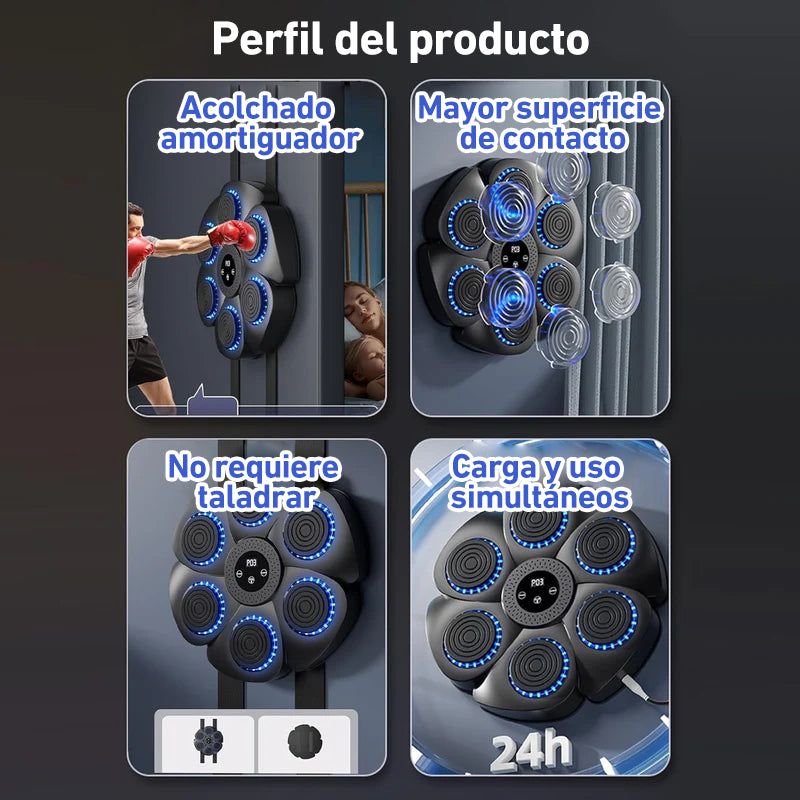 DeerRun® Smart Máquina de boxeo musical (guantes y cable de carga incluidos)