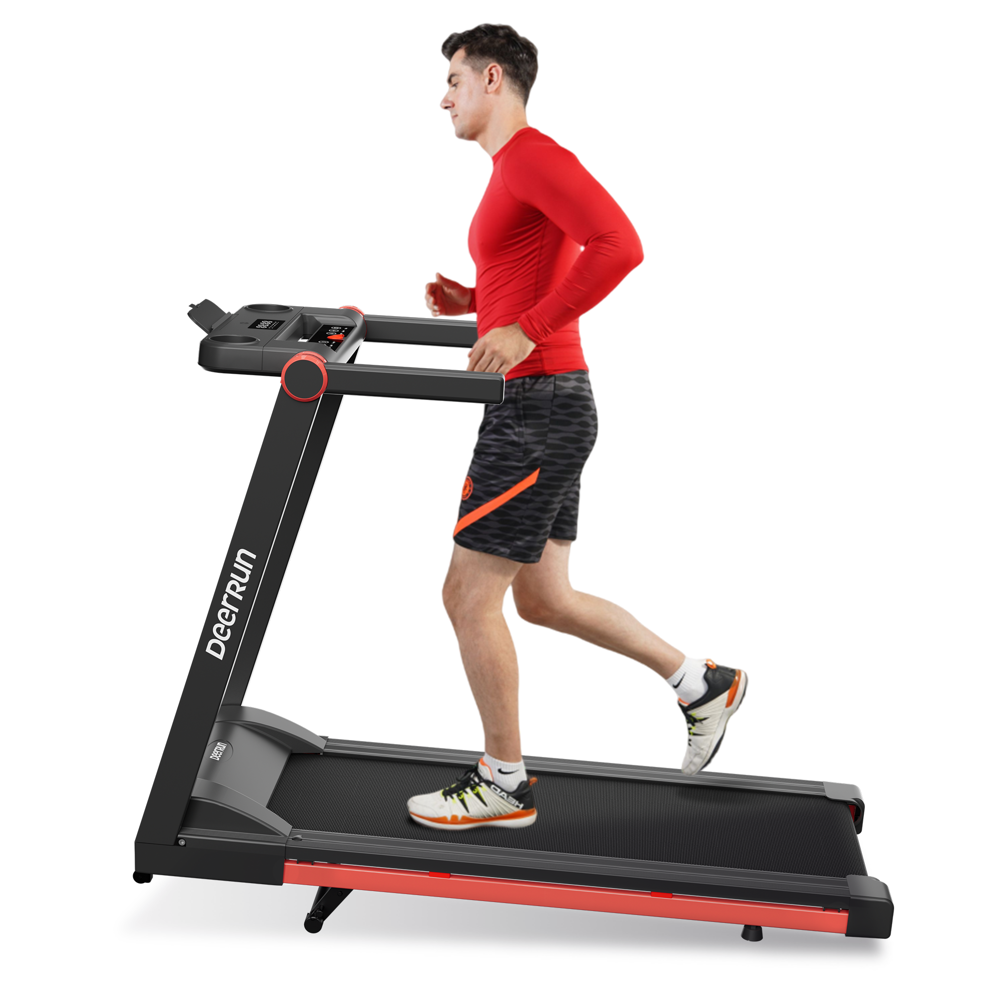 DeerRun A1 Pro Move+ – Cinta de correr plegable con inclinación del 6 % | Chip de actualización 2025 y compatibilidad con NFC | Capacidad de carga de 158 kg, hasta 16 km/h