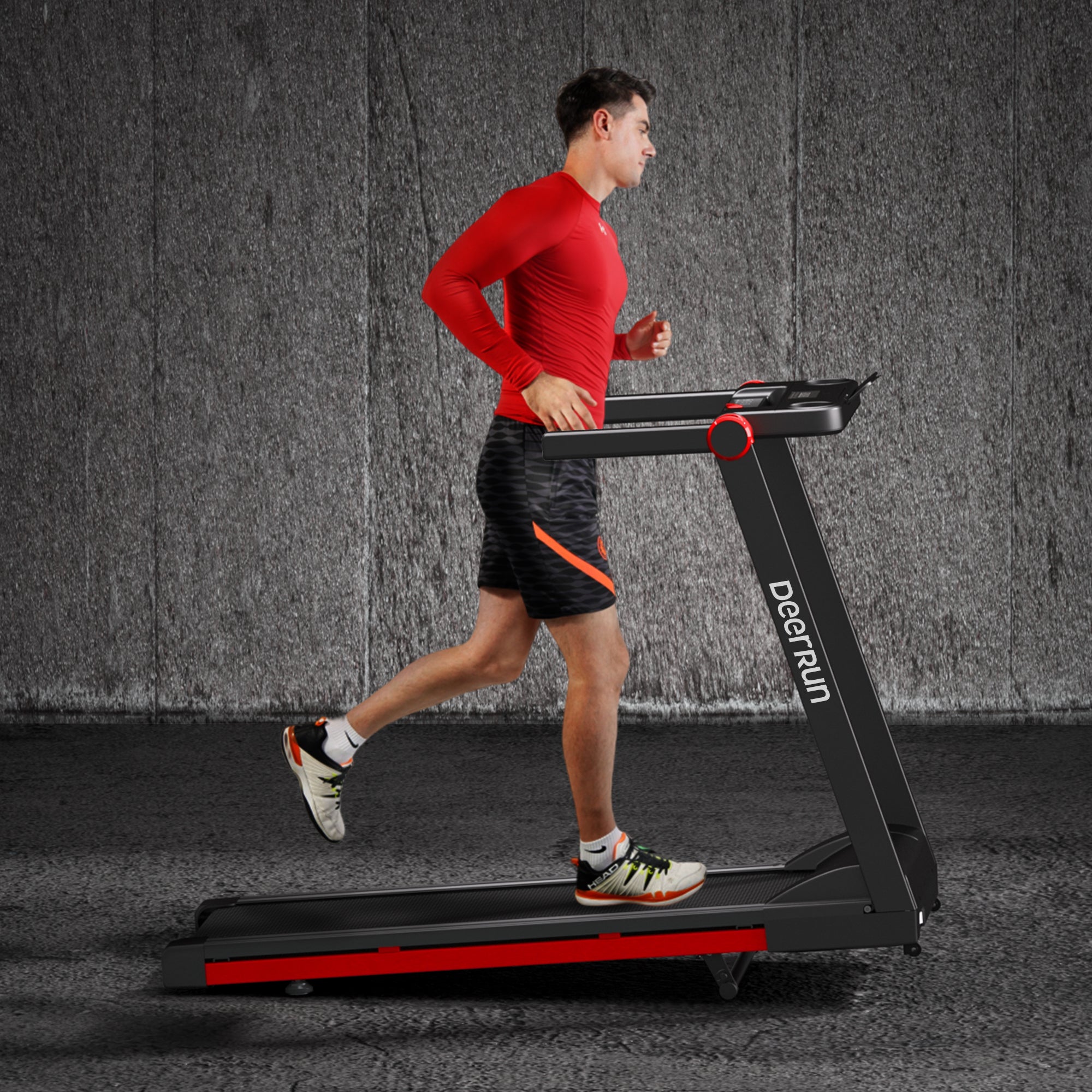 DeerRun A1 Pro Move+ – Cinta de correr plegable con inclinación del 6 % | Chip de actualización 2025 y compatibilidad con NFC | Capacidad de carga de 158 kg, hasta 16 km/h