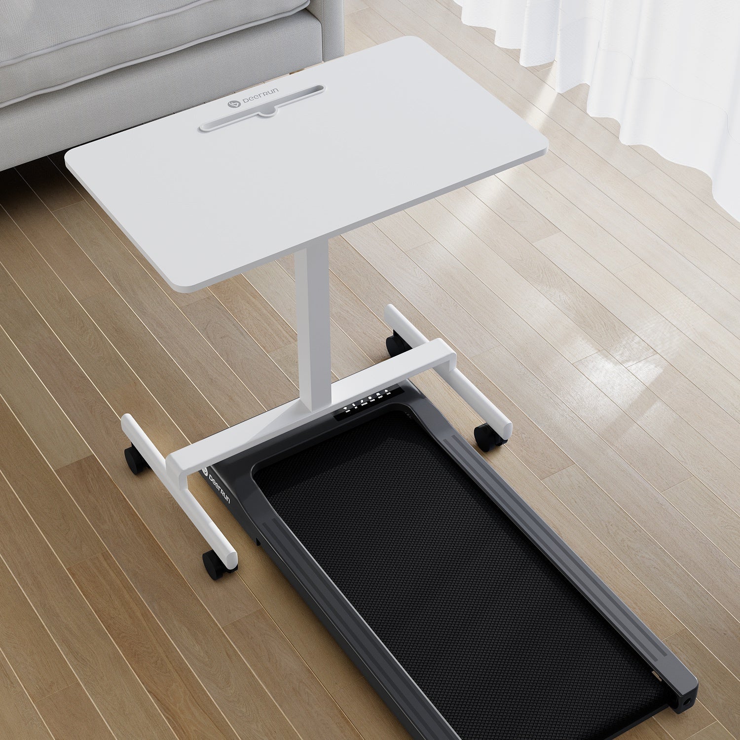 DeerRun Q1 Classic Plus – Smartes Walking-Cinta de correr con mayor superficie de carrera, capacidad de carga de 158 kg y control remoto