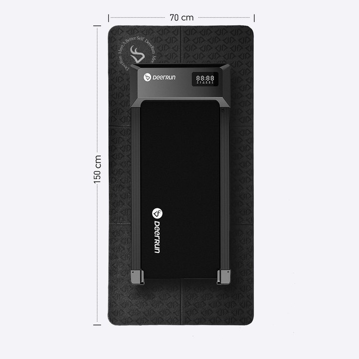 DeerRun® Glory-Signature-Matte aus 6 mm PVC, faltbare Laufbandmatte mit höherer Dichte