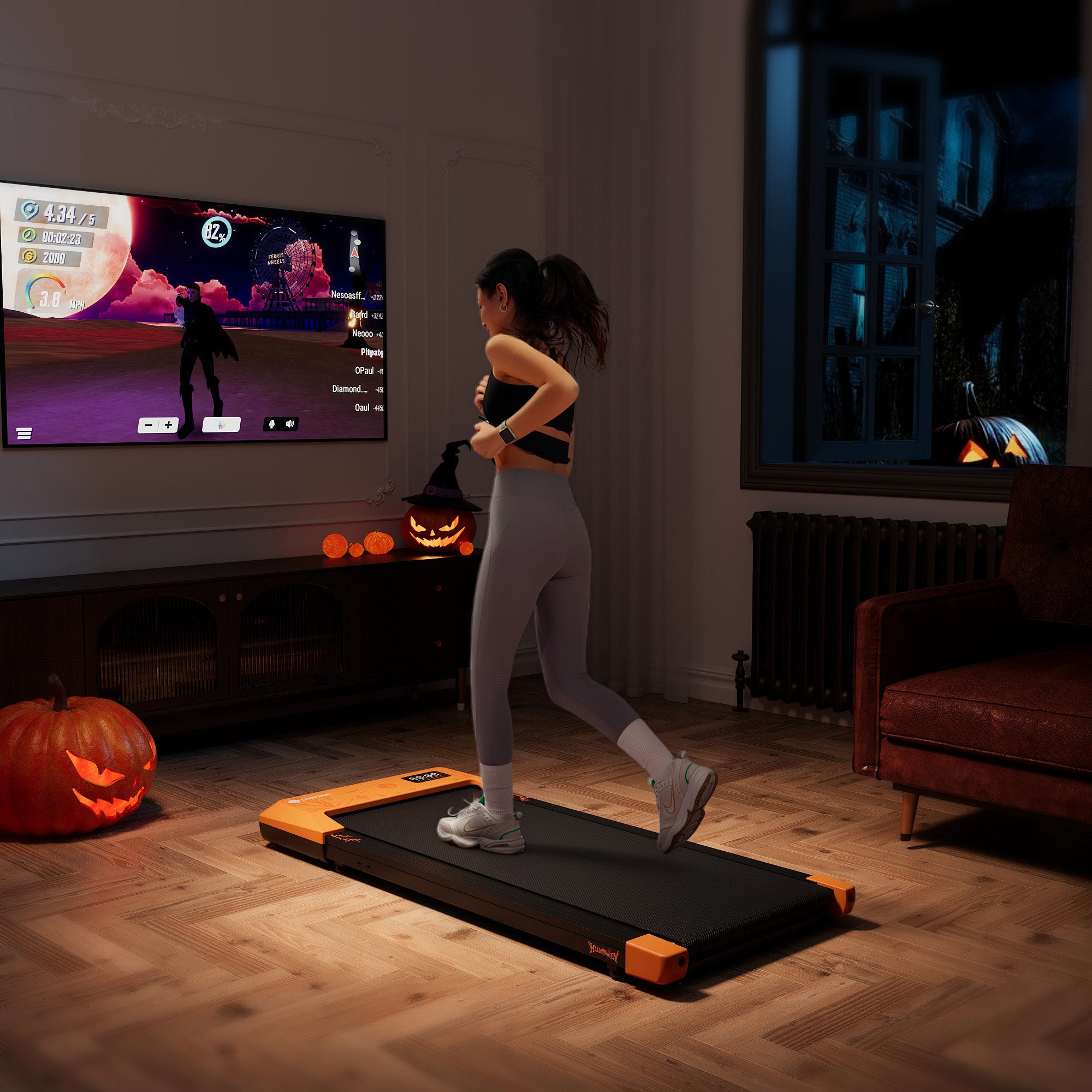 DeerRun Q1 Plus Halloween Edición Cinta de Correr - Regalo de Fitness y Estilo de Vida