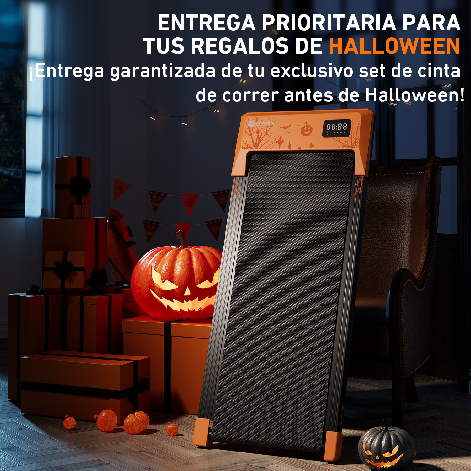 DeerRun Q1 Plus Halloween Edición Cinta de Correr - Regalo de Fitness y Estilo de Vida
