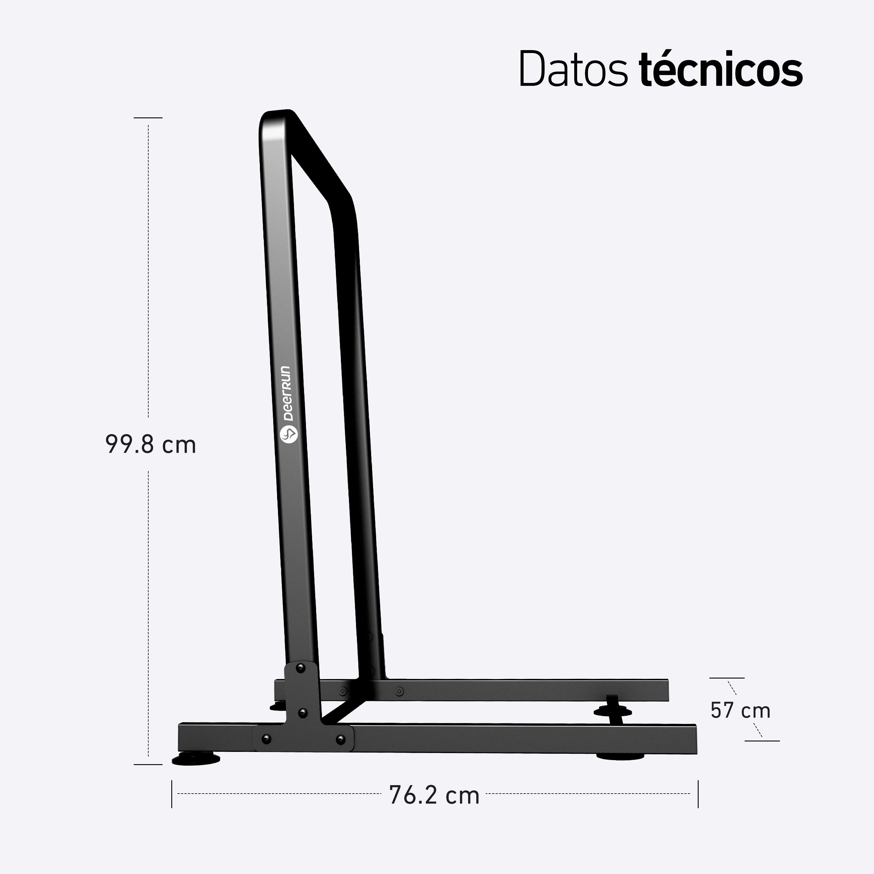 DeerRun® Barandilla extraíble para plataforma para caminar