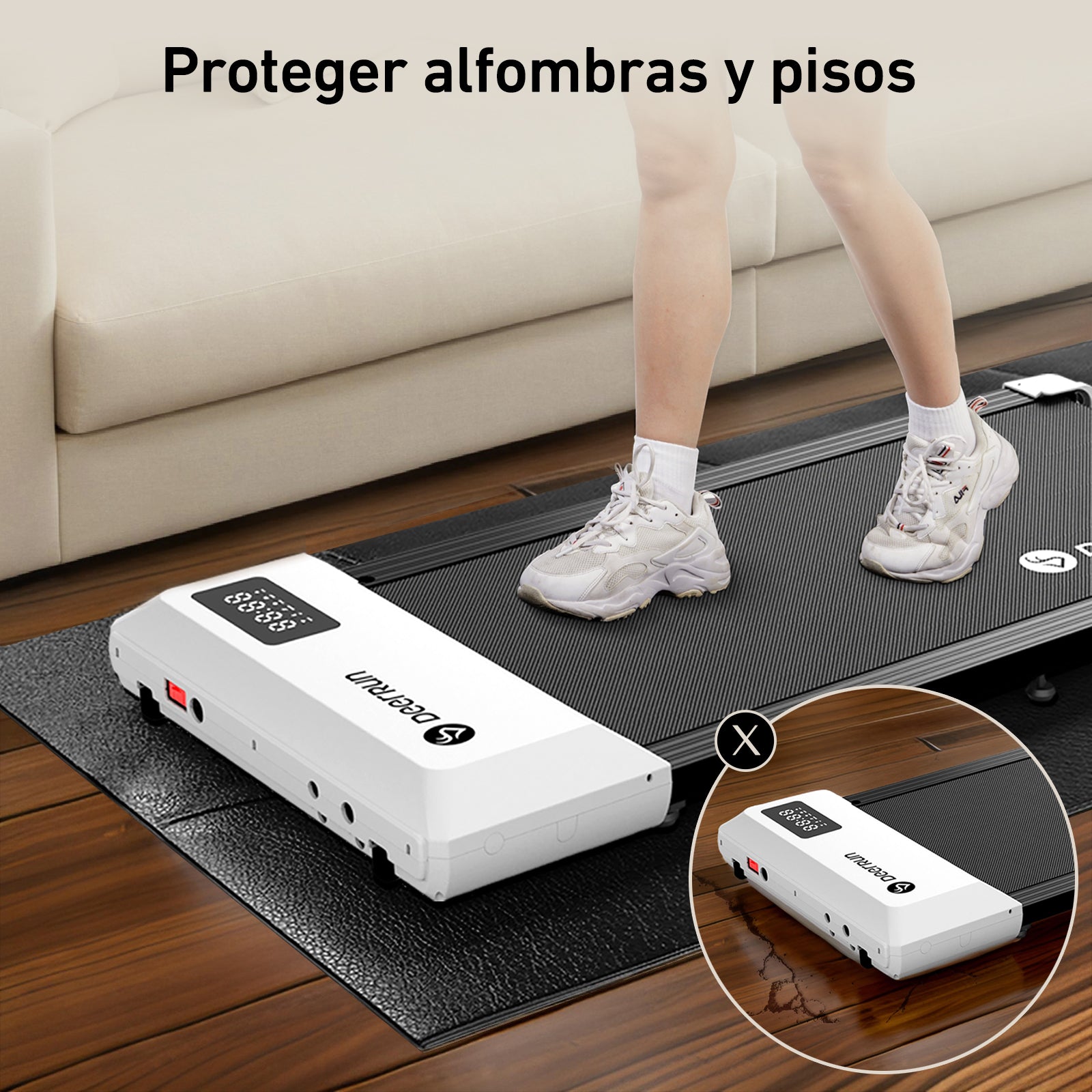 DeerRun® PVC Esterilla plegable para cinta de correr