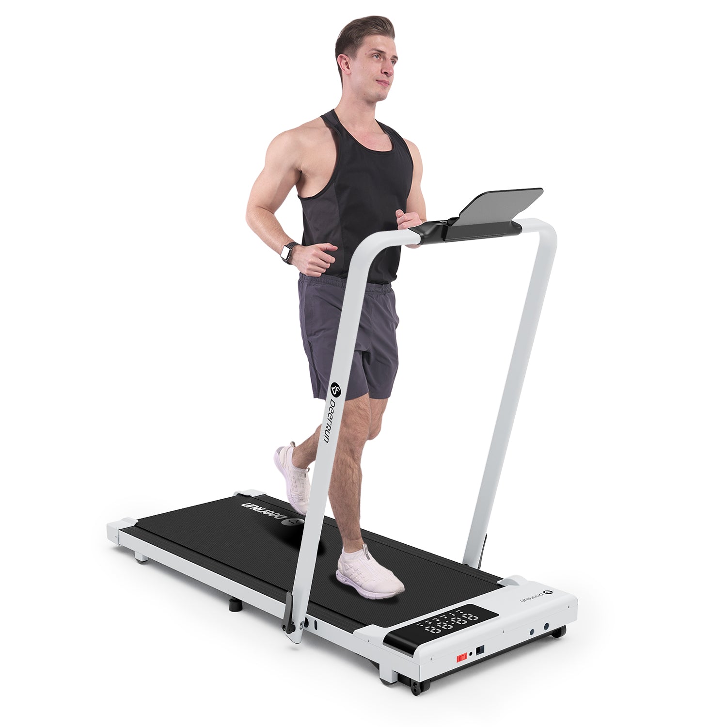 DeerRun A5 Pro Energie-2025 Smartes 2-in-1 Cinta de correr | Chip de actualización y compatibilidad con NFC con capacidad de carga de 145 kg y control remoto