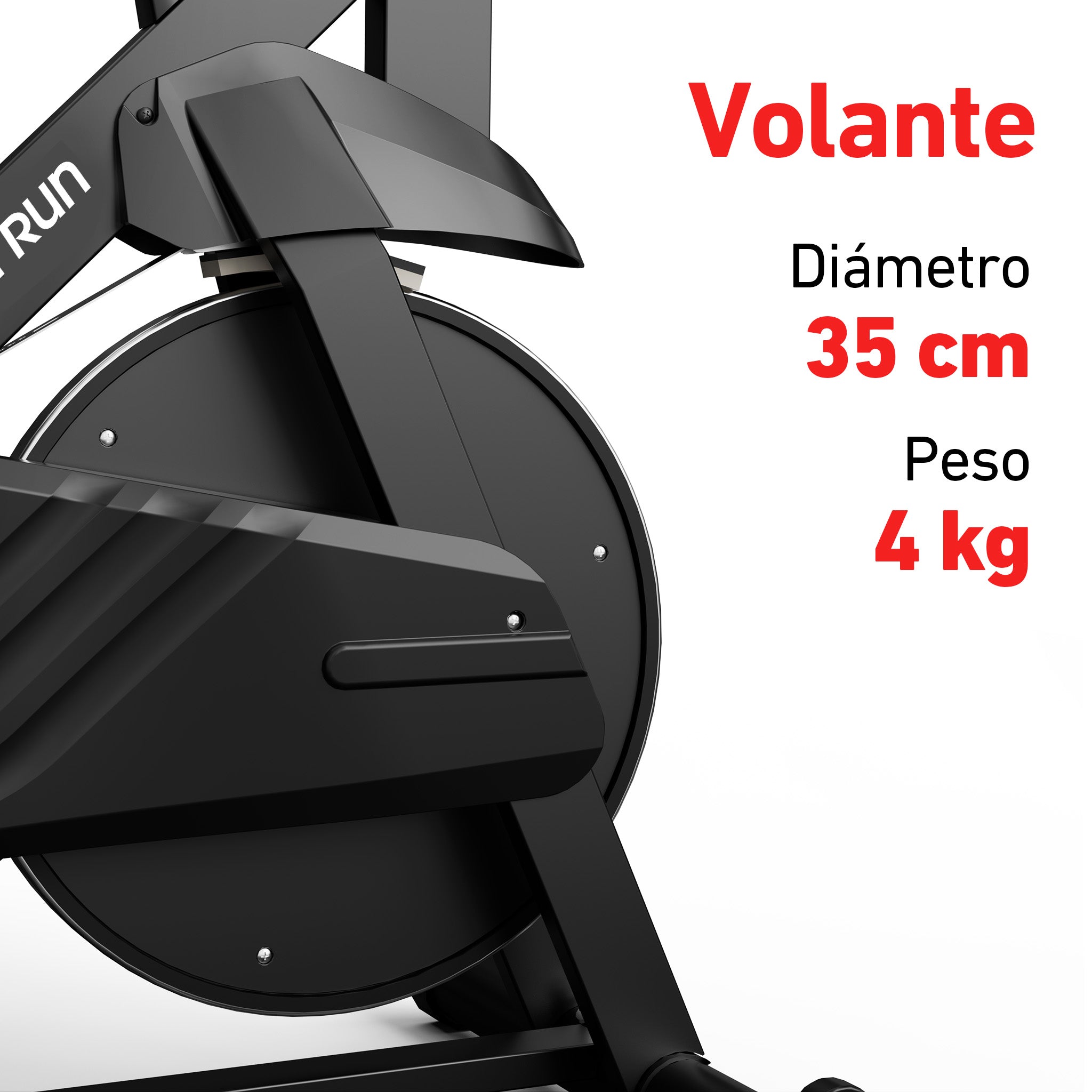 DeerRun S500 Bicicleta inteligente de interior negra con resistencia magnética ajustable, cinturón silencioso y aplicación PitPat