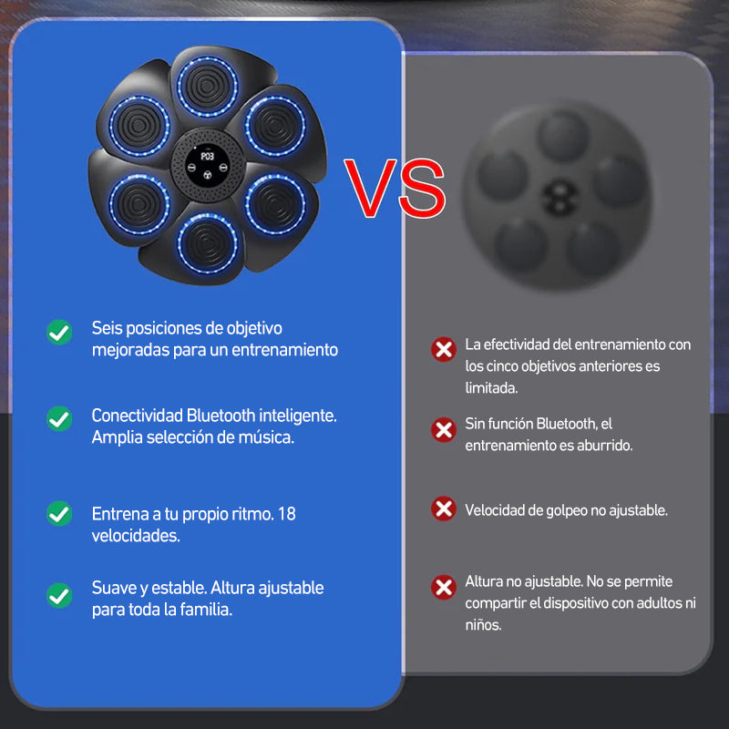 DeerRun® Smart Máquina de boxeo musical (guantes y cable de carga incluidos)