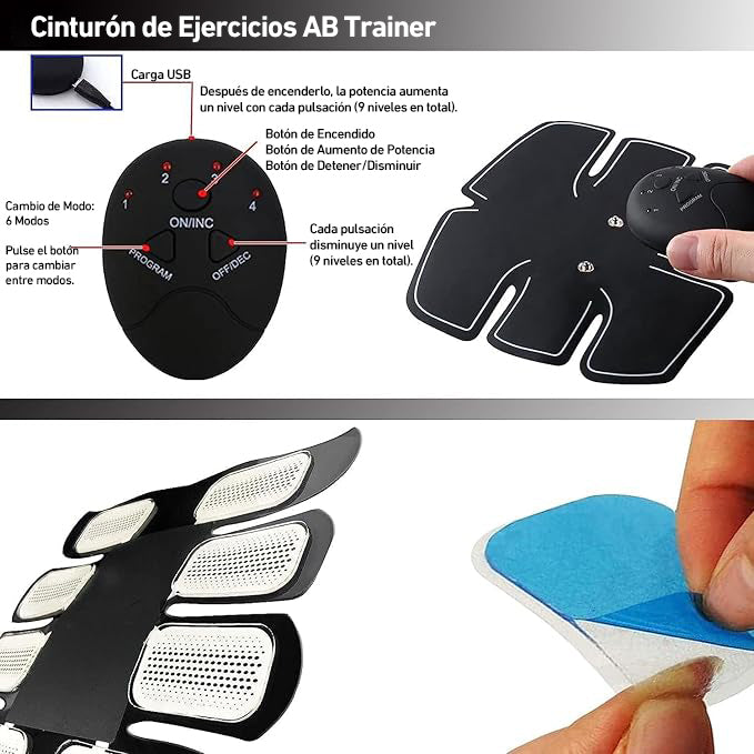 Tonificador portátil para abdominales-dispositivo de entrenamiento para abdominales, ideal para el hogar y la oficina.