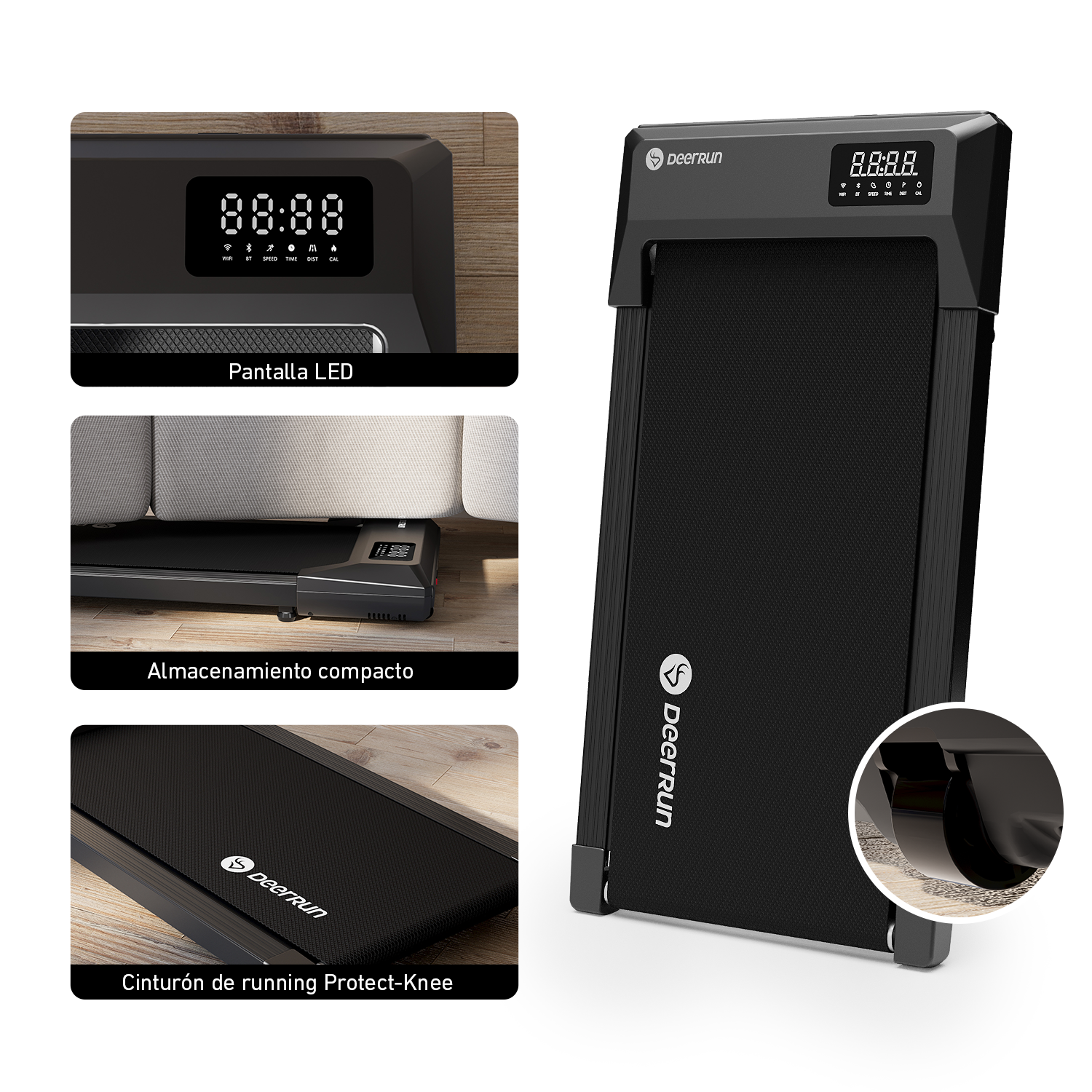 DeerRun Q1 Urban Smart-Walk-Cinta de correr – capacidad de carga de 136 kg