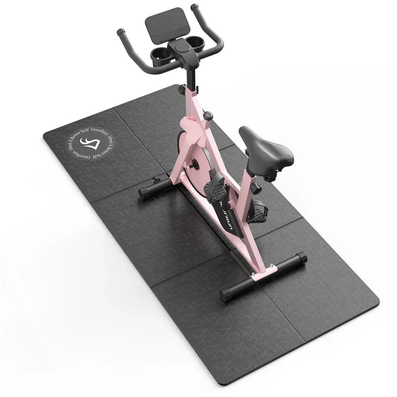 DeerRun S500 Bicicleta inteligente de interior Rose con resistencia magnética ajustable, cinturón silencioso y aplicación PitPat