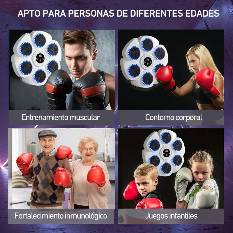 DeerRun® Smart Máquina de boxeo musical (guantes y cable de carga incluidos)