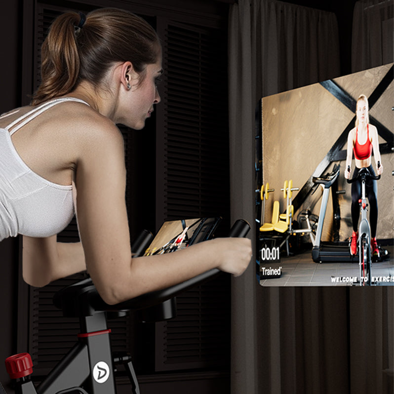 DeerRun S500 Pro King Size Bicicleta estática para personas altas, 32 niveles de resistencia magnética, pantalla LED