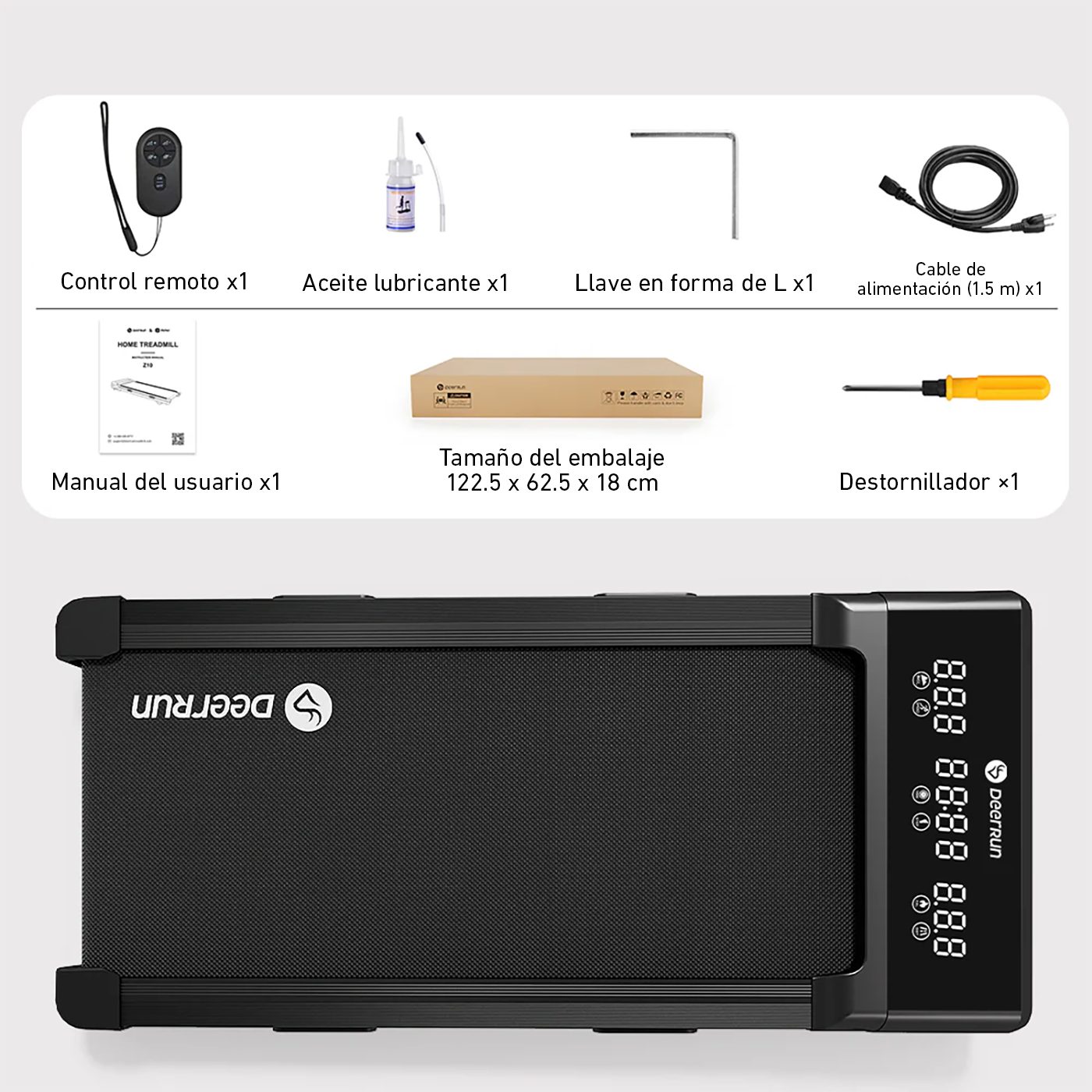 DeerRun Z10 Smart-Walk-Cinta de correr con inclinación automática del 12% y control remoto