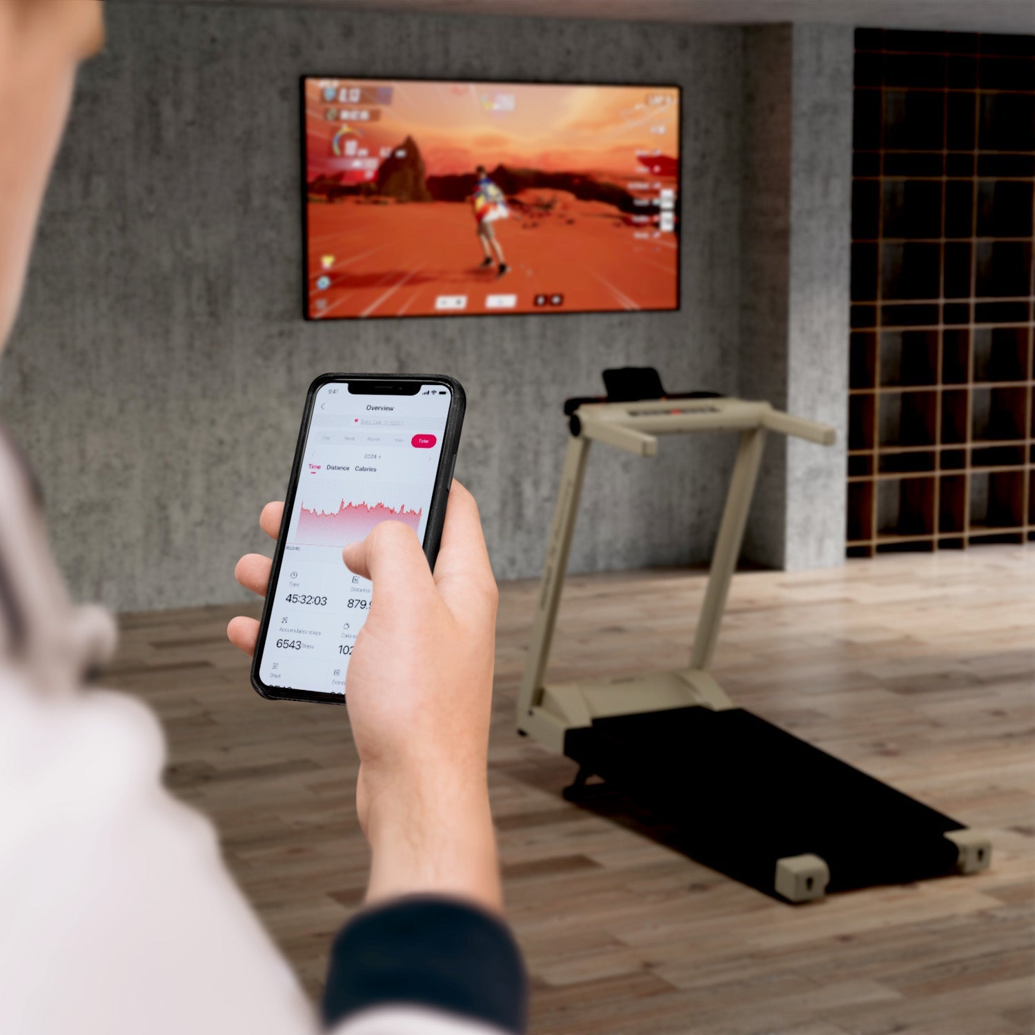 DeerRun A1 Pro Starlight-Edition Cinta de correr plegable con inclinación del 6%, Bluetooth y control remoto inalámbrico