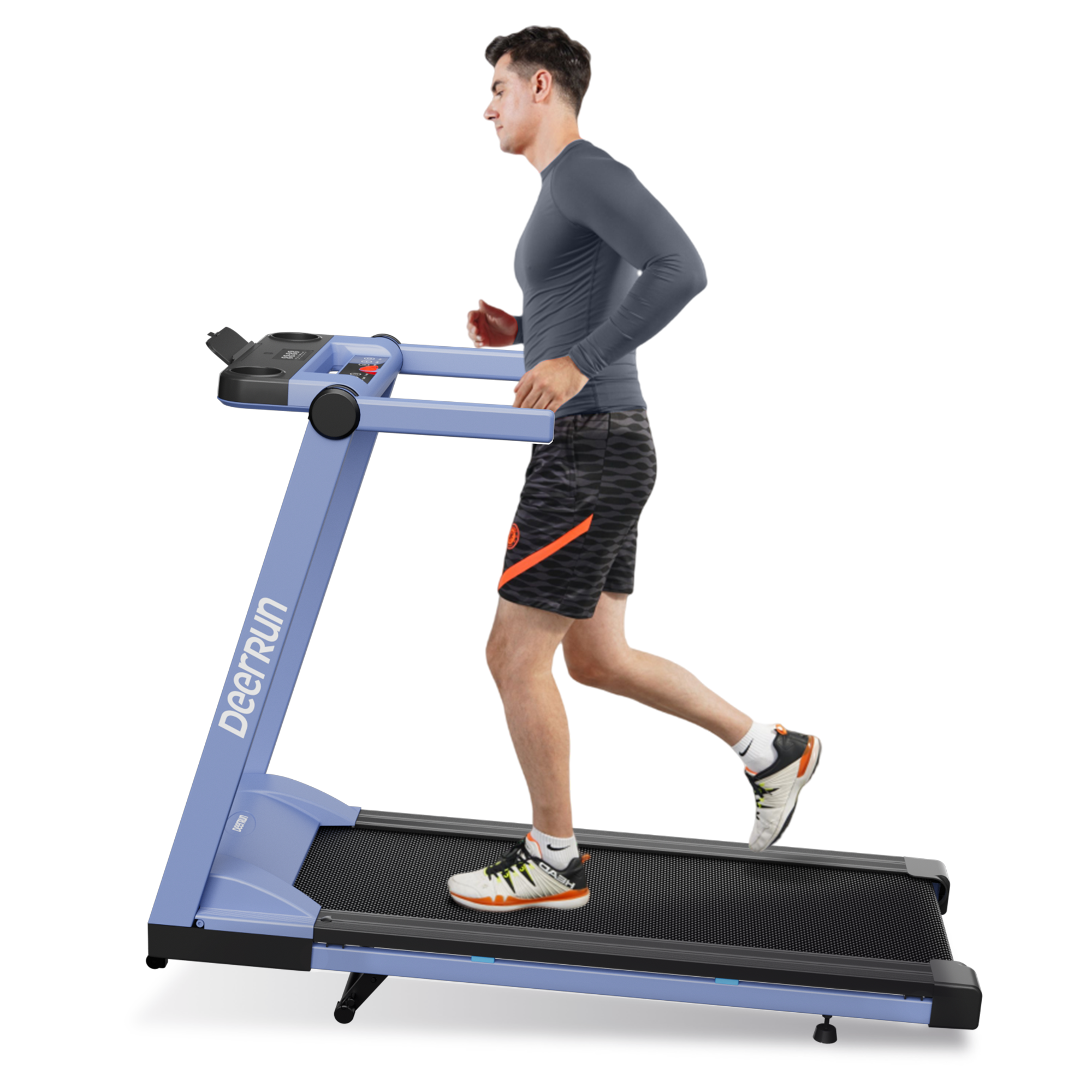 DeerRun A1 Pro Move+ – Cinta de correr plegable con inclinación del 6 % | Chip de actualización 2025 y compatibilidad con NFC | Capacidad de carga de 158 kg, hasta 16 km/h