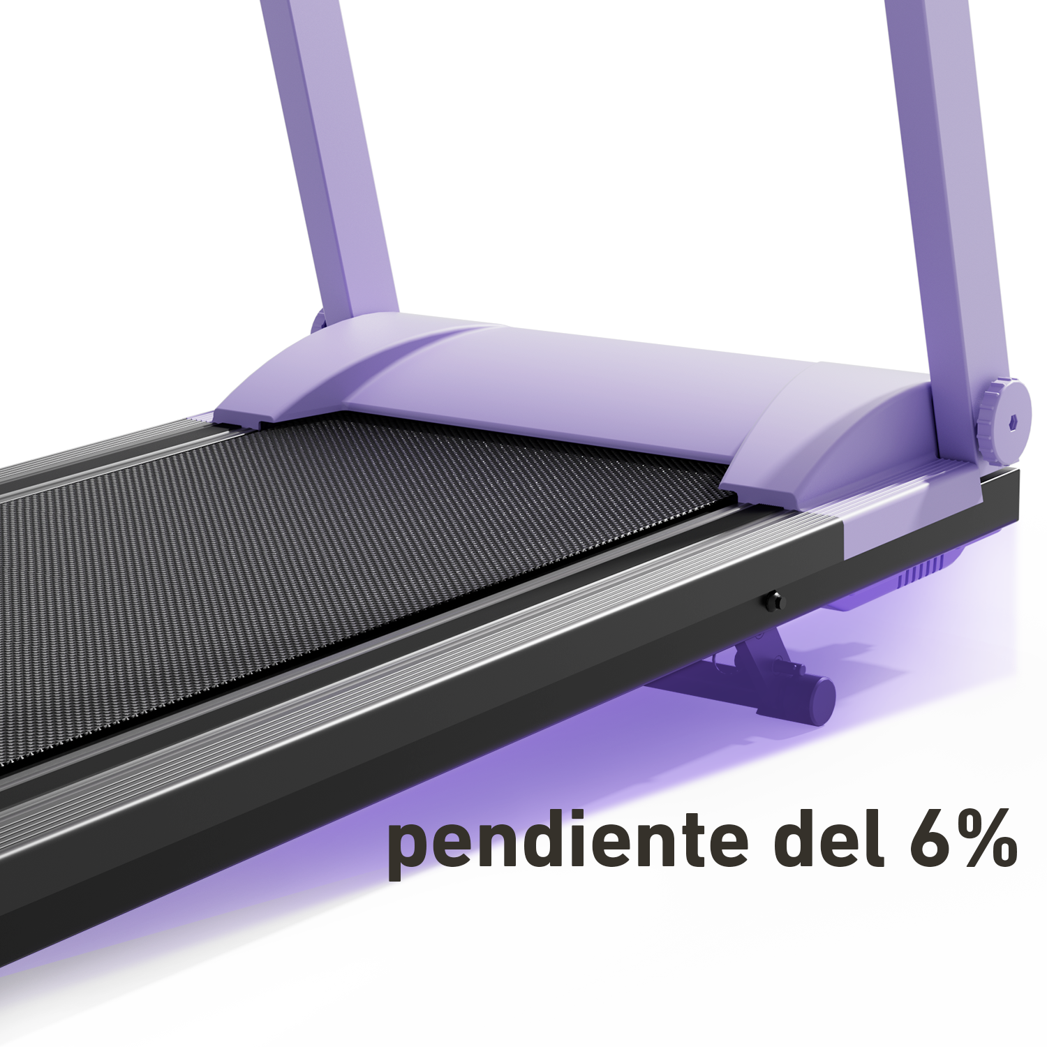 DeerRun A1 Urban-Cinta de correr plegable inteligente con inclinación del 6% y NFC | 150 kg, 16 km/h, Púrpura