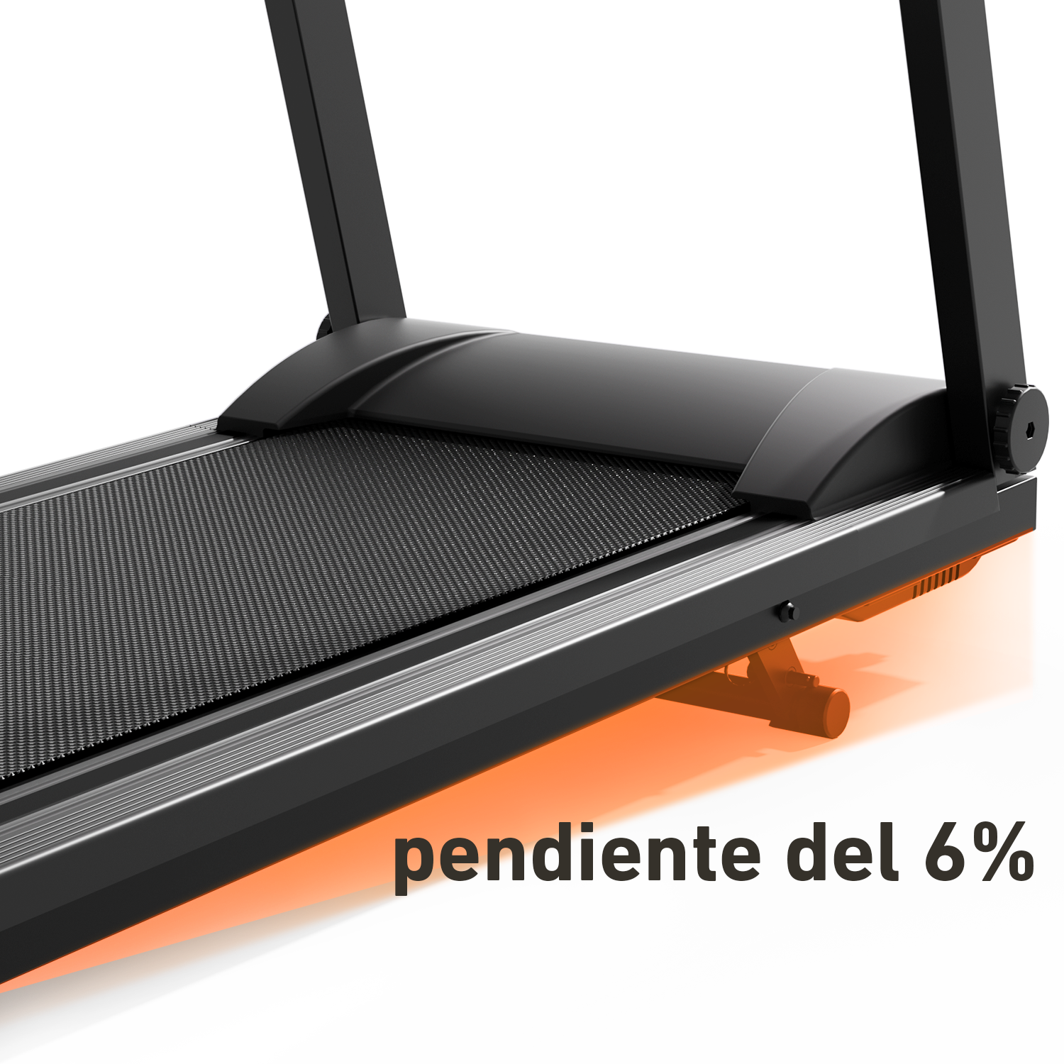 DeerRun A1 Urban-Cinta de correr plegable inteligente con inclinación del 6% y NFC | 150 kg, 16 km/h, Negra
