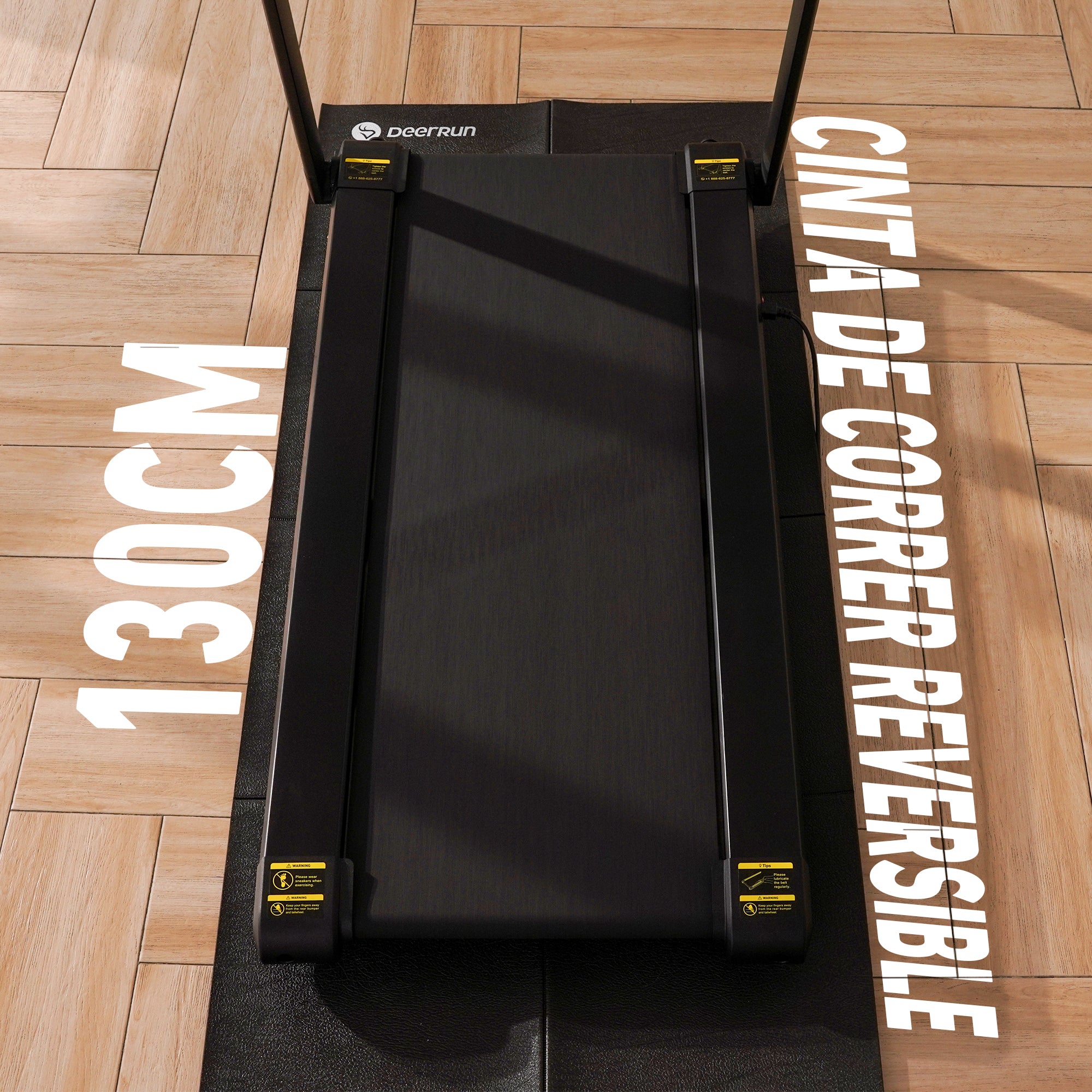 DeerRun X20 Smart Cinta de correr profesional - inclinación del 15 %, hasta 18 km/h, amplia superficie de carrera