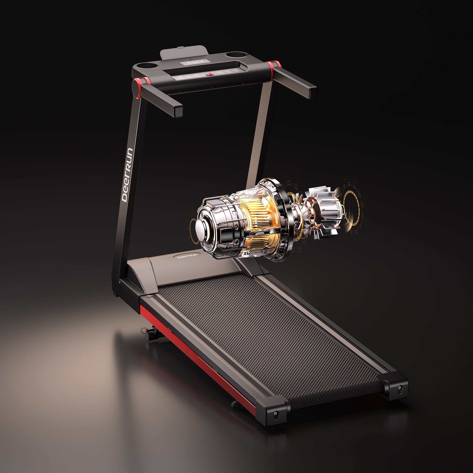 DeerRun A1 Pro Move+ – Cinta de correr plegable con inclinación del 6 % | Chip de actualización 2025 y compatibilidad con NFC | Capacidad de carga de 158 kg, hasta 16 km/h