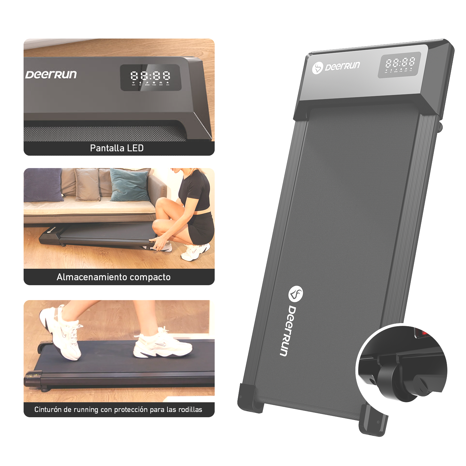 DeerRun Q1 Urban Smart-Walk-Cinta de correr – capacidad de carga de 136 kg