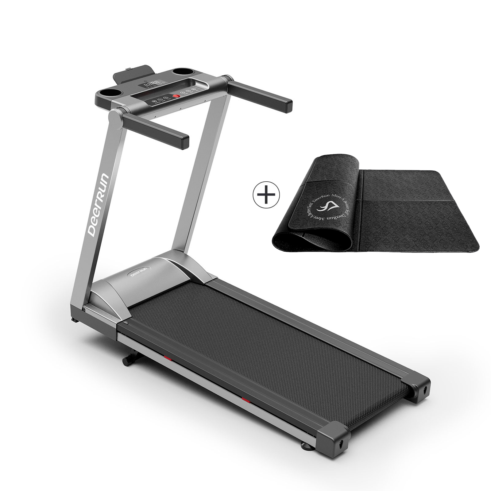 DeerRun A1 Pro Move+ – Cinta de correr plegable con inclinación del 6 % | Chip de actualización 2025 y compatibilidad con NFC | Capacidad de carga de 158 kg, hasta 16 km/h